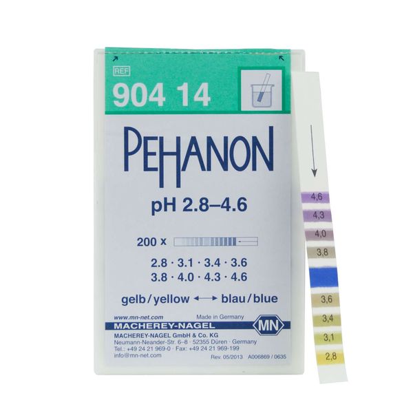 Індикаторний папір для визначення рН у забарвлених зразках PEHANON® 2,8-4,6
