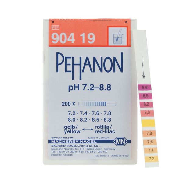 Індикаторний папір для визначення рН у забарвлених зразках PEHANON® 7,2-8,8