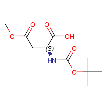 (2S)-2-{[(трет-бутокси)карбоніл]аміно}-4-метокси-4-оксобутанова кислота